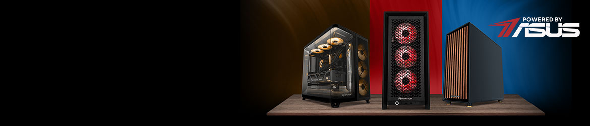 Dominez avec les meilleurs Les systèmes PCSpecialist équipés de la technologie ASUS sont synonymes d'exclusivité. Ils sont synonymes de performances. Ils font de la technologie une véritable œuvre d'art. Pourquoi se contenter de moins ?
